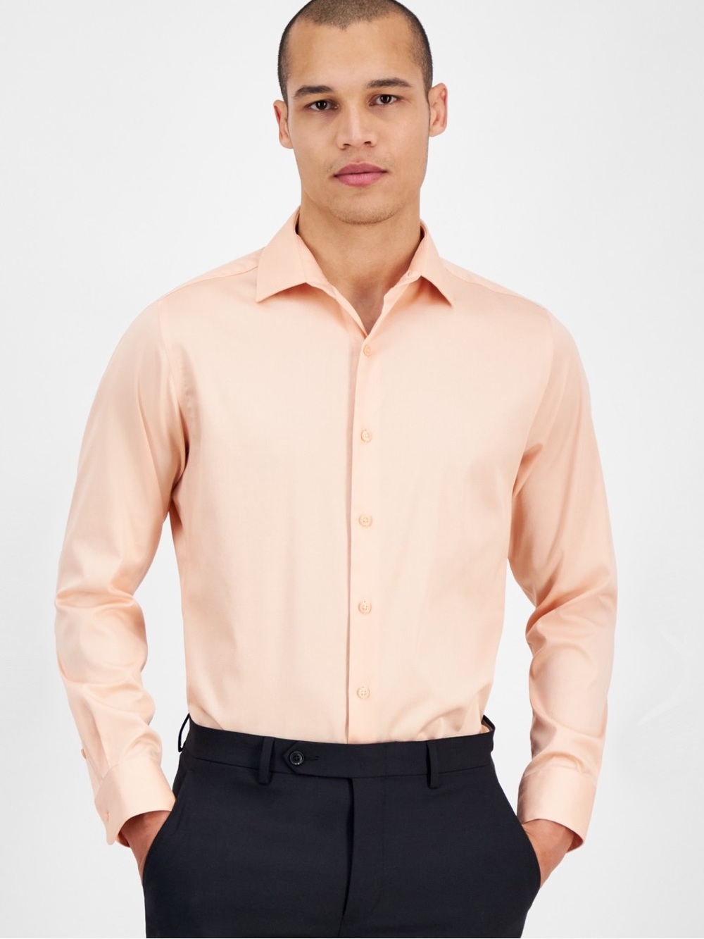 Bar Iii Men's Spread-Collar Sateen Dress Shirts